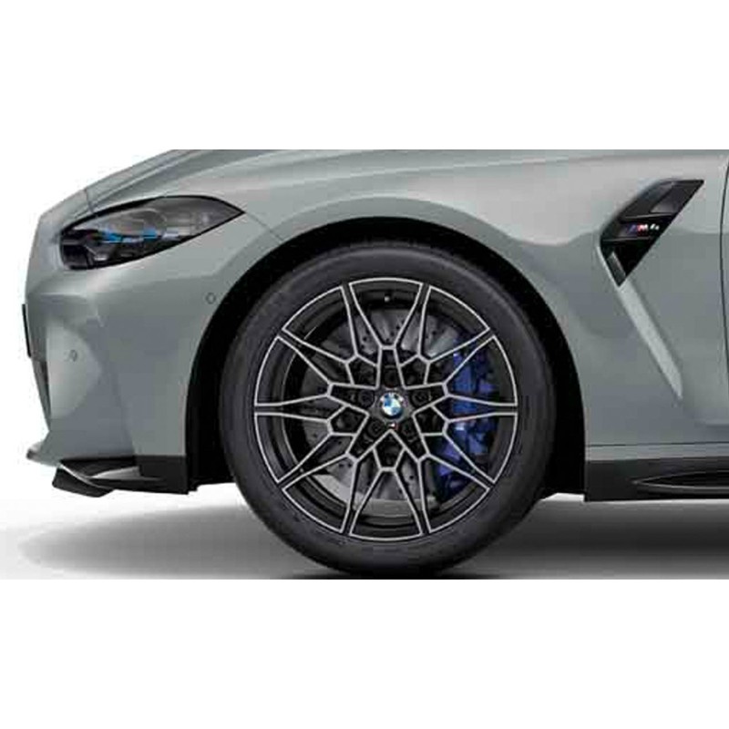 Jante BMW aluminium M double rayons 826 bicolore (jet black uni / high-sheen)
