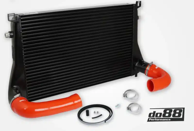 Intercooler D088 pour plate forme MQB et moteur 1.8/2.0 TSI pour VW , AUDI ,Seat , Skoda avec Durites noirs/rouges/bleus au choix – Image 3