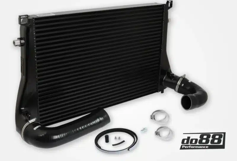 Intercooler D088 pour plate forme MQB et moteur 1.8/2.0 TSI pour VW , AUDI ,Seat , Skoda avec Durites noirs/rouges/bleus au choix