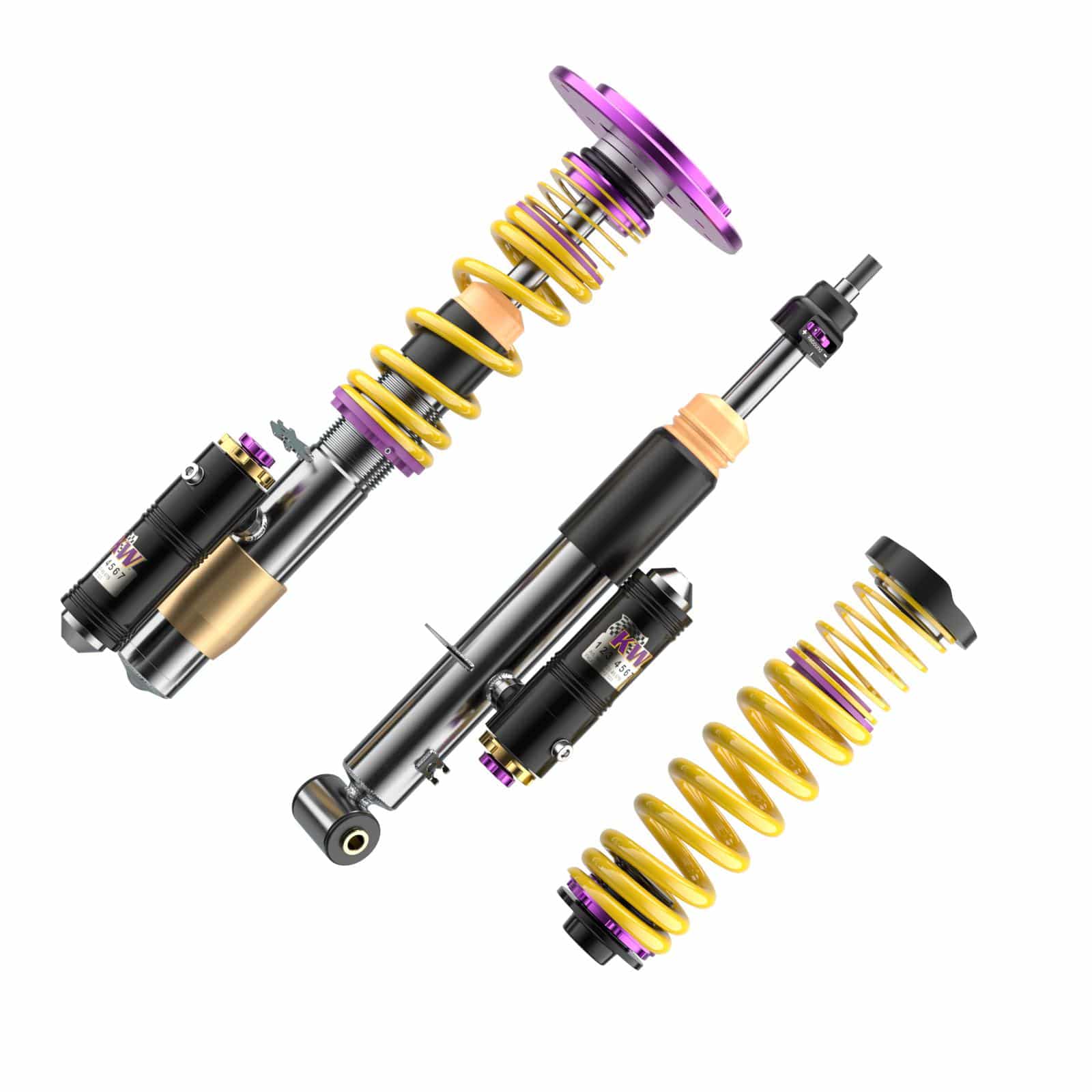 Suspension KW Coilover V4 Clubsport avec supports supérieurs FA pour VW Golf 8 R/GTI/GTI Clubsport-Référence 397802CW – Image 2