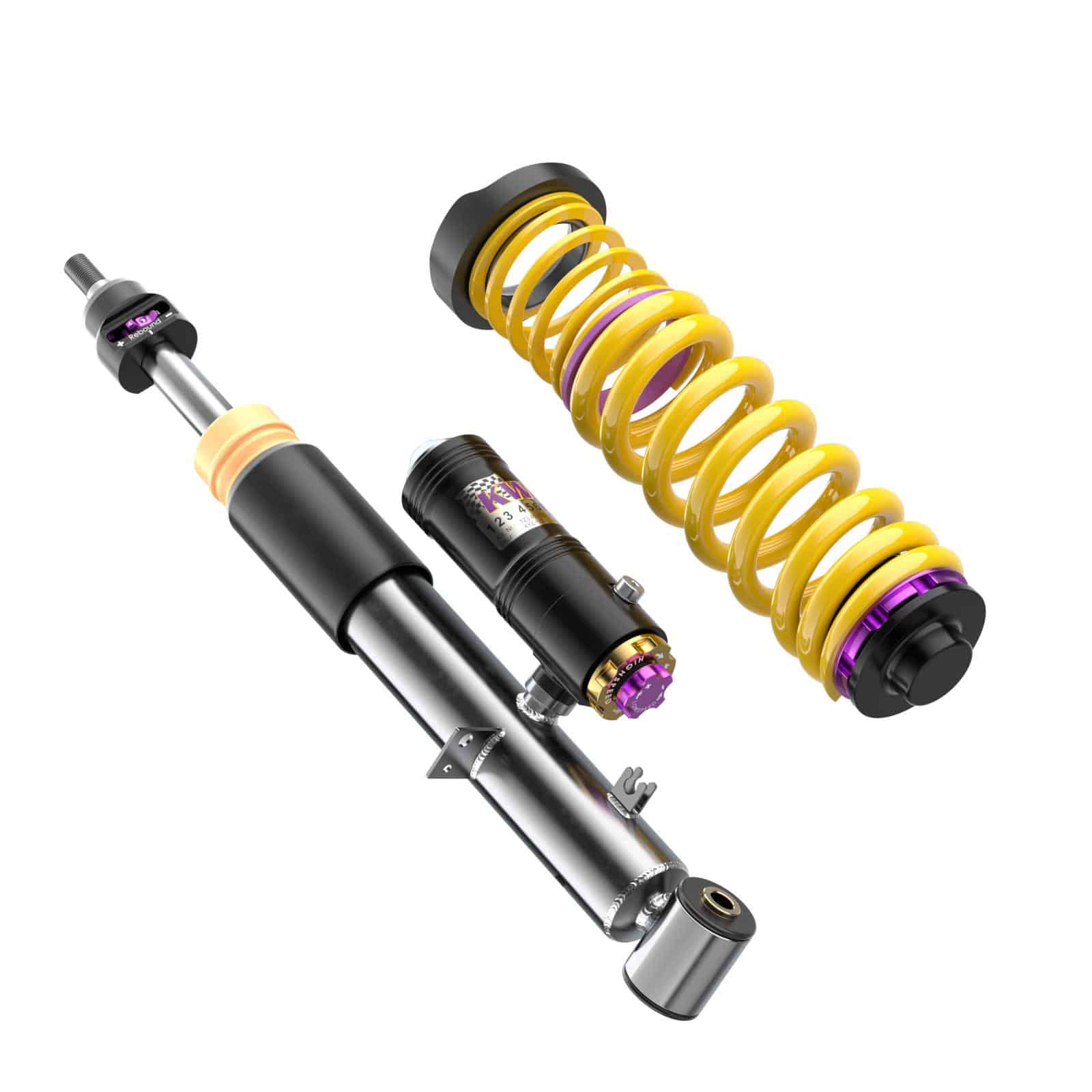 Suspension KW Coilover V4 Clubsport avec supports supérieurs FA pour VW Golf 8 R/GTI/GTI Clubsport-Référence 397802CW – Image 7