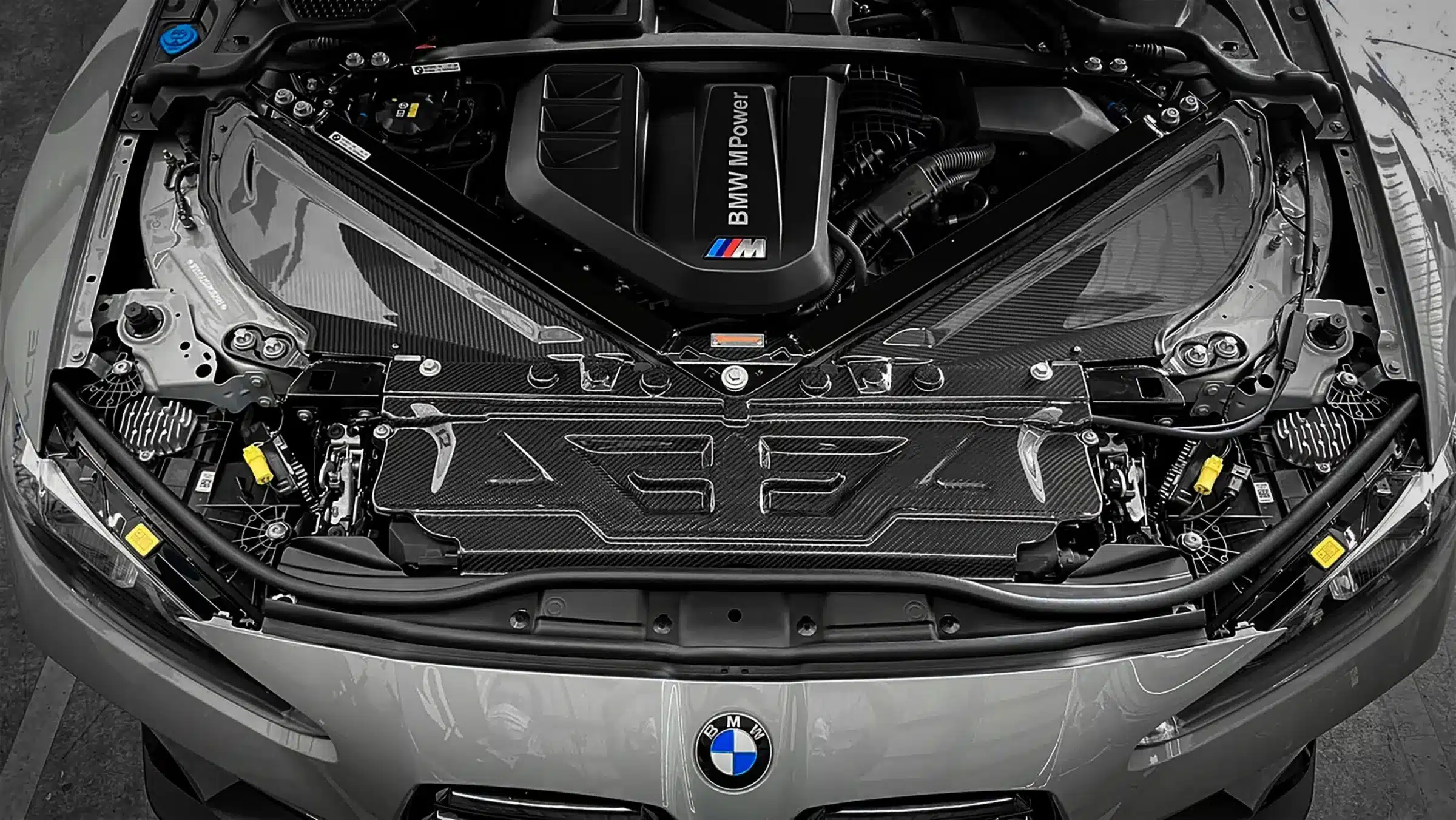 Cache de radiateur en fibre de carbone ARMASPEED pour BMW G80 /81 M3/G82 M4 – Image 3